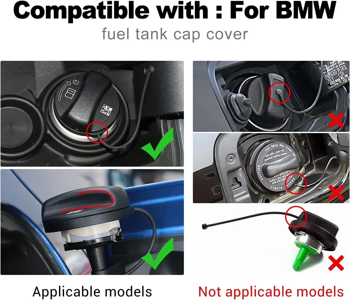 Carbon Fiber Fuel Tank Cap For BMW E90 E92 F01 F02 G02 G30 F10 F11 F12 F16 F20 F21 F30 F31 F32 F34 F36 F80 F82