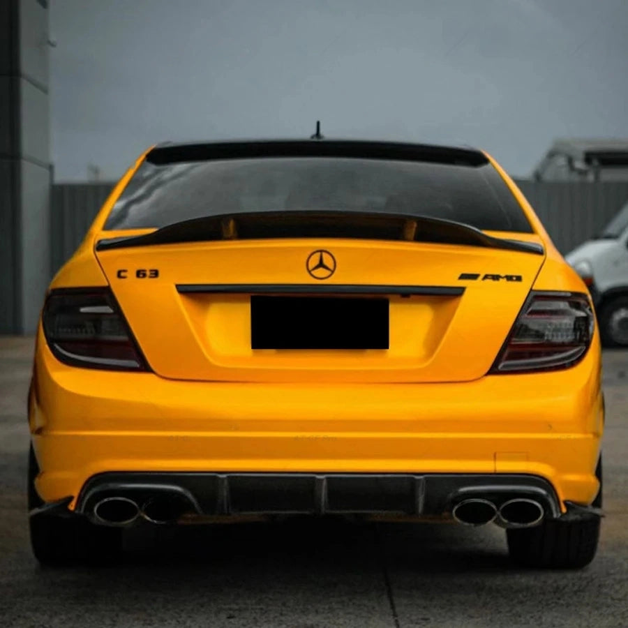 Carbon Fiber Rear Diffuser for Mercedes W204 C-Class C63 AMG (2008–2011)