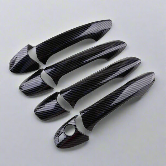 Carbon Fiber Texture Exterior Door Handle Cover Trim for Mercedes (W204, W212, W246, X204, W166, W117)