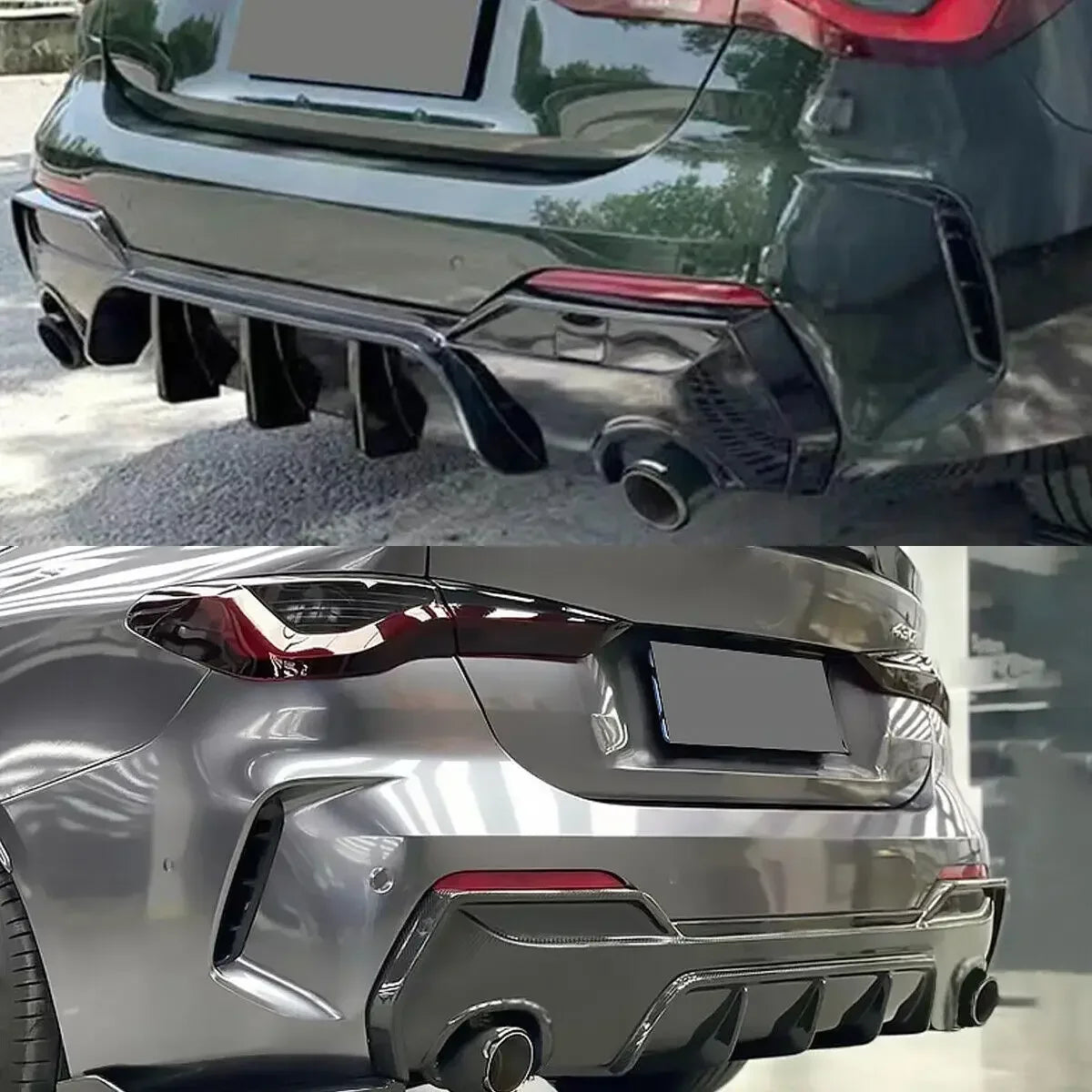 Rear Diffuser Upgrade For BMW G22/G23 | Carbon Fiber Style