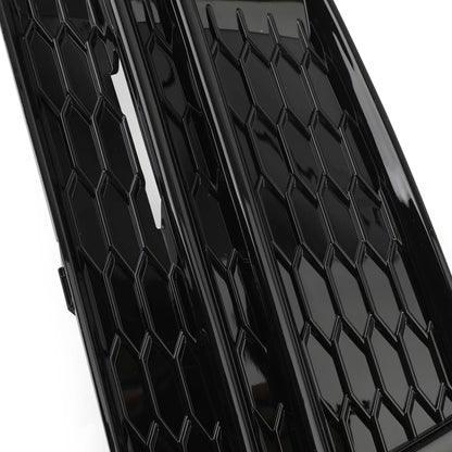 Black Fog Light Covers for Audi A4 B9 S-Line (2016–2018)
