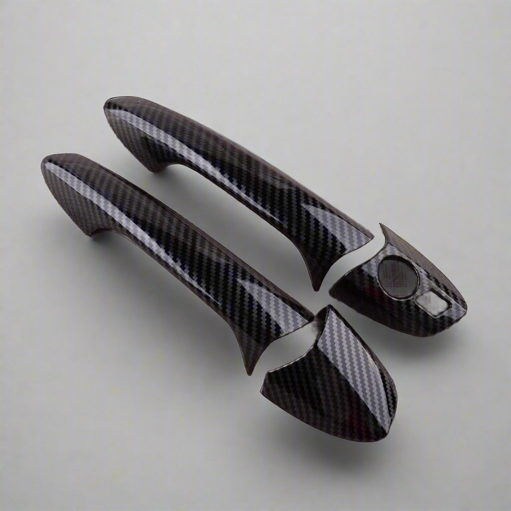 Carbon Fiber Texture Exterior Door Handle Cover Trim for Mercedes (W204, W212, W246, X204, W166, W117)