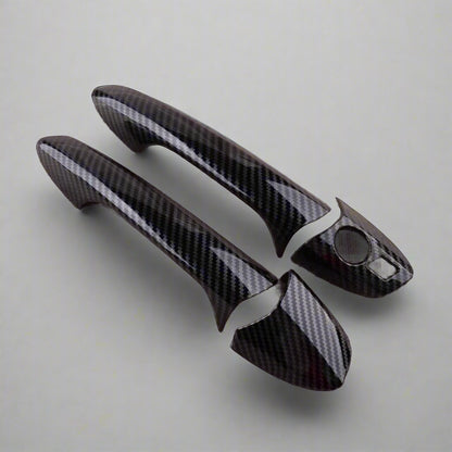 Carbon Fiber Texture Exterior Door Handle Cover Trim for Mercedes (W204, W212, W246, X204, W166, W117)