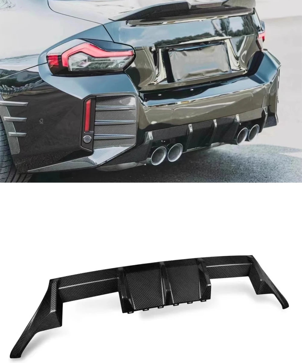 MP Style Genuine Dry Carbon Fiber Diffuser For BMW M2 G87 2023+