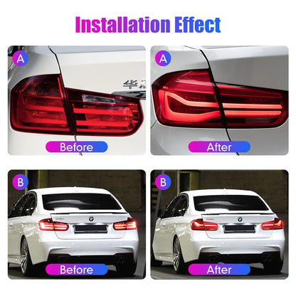 2PCS LED Tail Light Assembly Upgrade For BMW 3 series F35 F30 (2013-2018) Turn Signal with Sequential Indicator