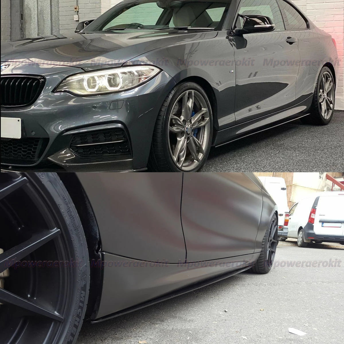 Side Skirts for BMW 2 Series F20 F21 F22 F44 | Gloss Black