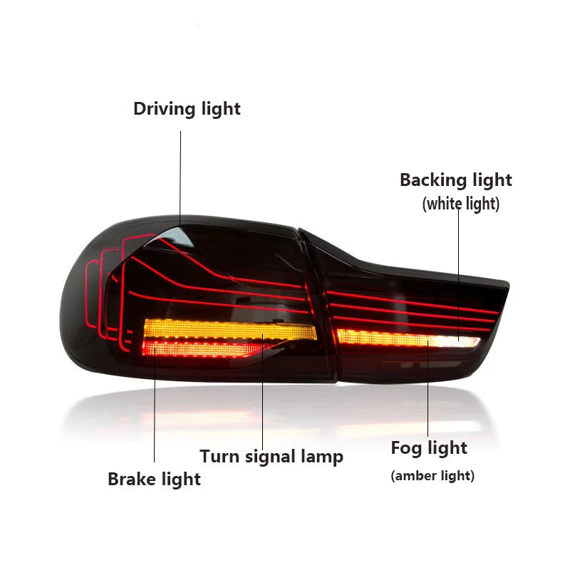 CSL Style LED Tail Light Assembly For BMW 4 Series F32/F82 2014-2020 | Plug and Play