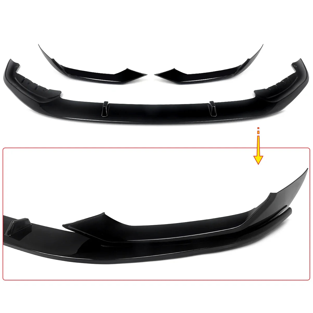 Front Lip/Splitter For BMW G30/G31/G38 M Sport | Gloss Black