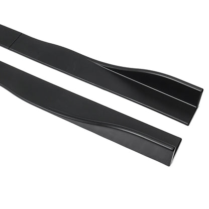 Universal Car Side Skirt Extensions For BMW F10 F11 F32 F30 F80 E92 | Black