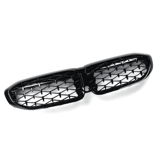 Diamond Kidney Grill for BMW 3 Series G20 & G21 | Gloss Black