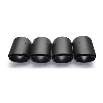 4 PCS Carbon Fiber Exhaust Tips for BMW F80 F82 F87 | Stainless Steel