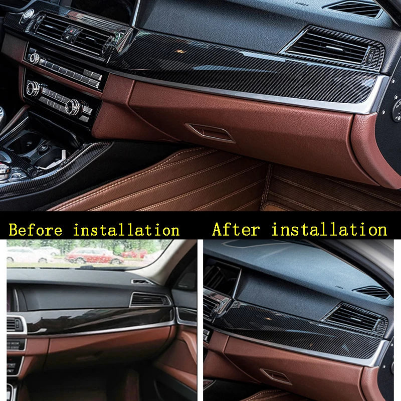 LHD Carbon Fiber Style Interior Trim for BMW5 Series F10 F11 (2010-2016)