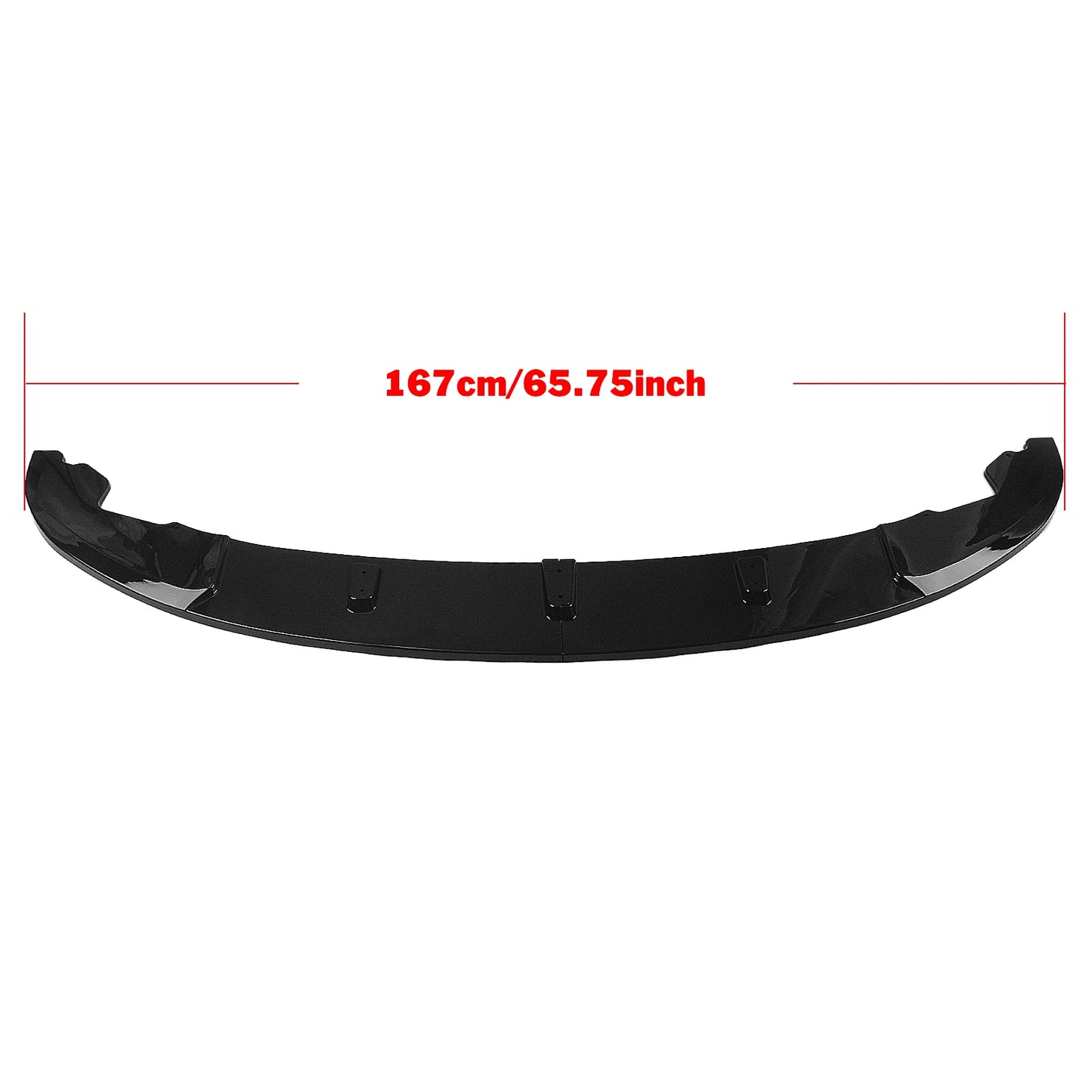 M-Sport Front Lip for BMW F32 F33 4 Series (2014-2020) | Gloss Black/Carbon Fiber